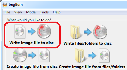 Gebruik een programma als ImgBurn om een ISO image te branden.