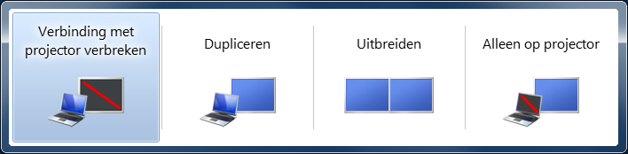 De mogelijkheden om de monitoren aan te sturen.