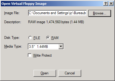 Afbeelding 2: Klik op Browse om het image te openen.