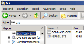 Afbeelding 6: Zo ziet een opstartbare USB&ndash;stick er uit.