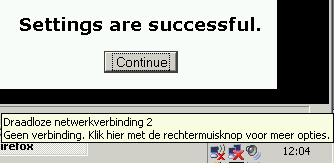  Afbeelding 7: Operatie geslaagd, pati�nt overleden. Geen enkele computer ziet je router nog, je eigen computer incluis.