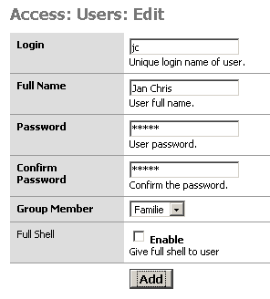 Afbeelding 10: Met het aanmaken van gebruikers wordt de configuratie van FreeNAS afgesloten.
