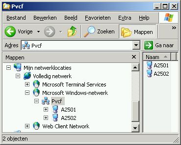 Gelukt, alle computers lid van dezelfde groep.