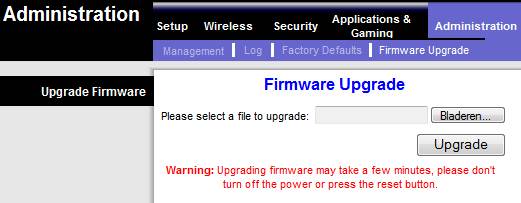 Afbeelding 12: Vaak wordt vergeten de firmware van de router te updaten. Fout, fout, fout.