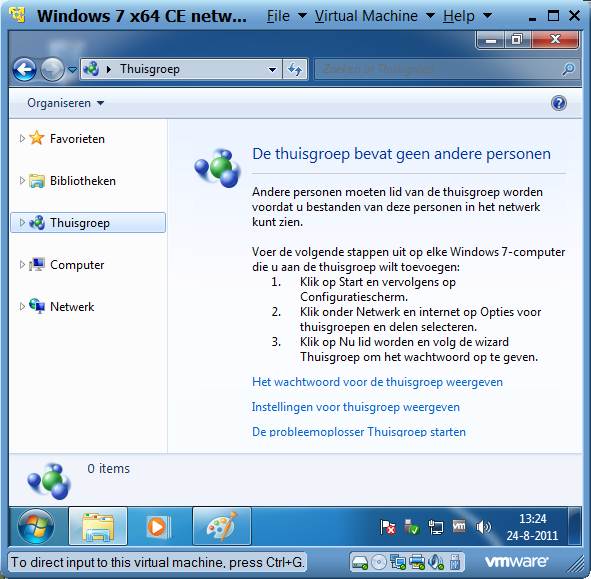 Afbeelding 13: Als Windows 7 een andere Windows 7 computer ziet die geen lid is van de Thuisgroep.
