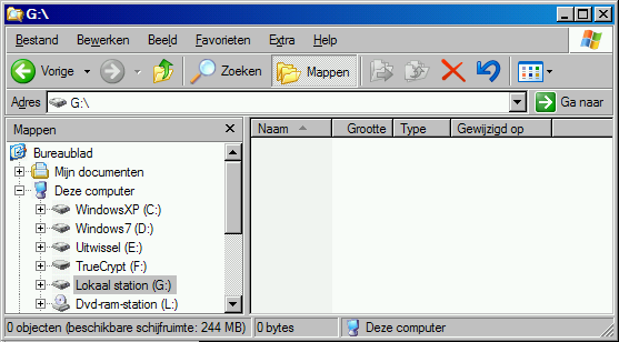 Afbeelding 9: ... als g:schijf op de computer.