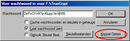 Afbeelding 15: Open het buitenste volume, en klik op Koppel Opties.