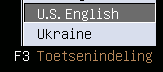 Met <F3> moet je dan wel de toetsenbordindeling op U.S. English te zetten.