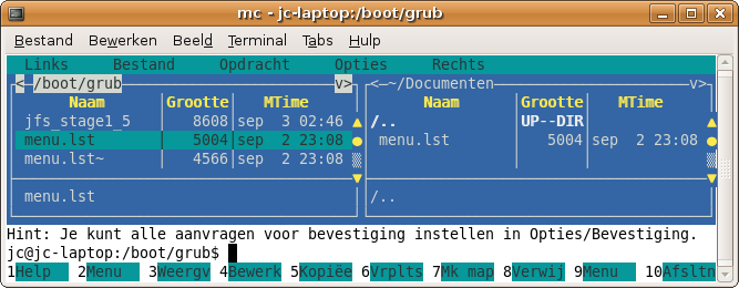 Afbeelding 2: Stel het bootmenu veilig.