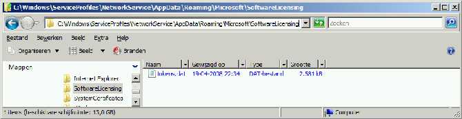 De activeringscode staat in een bestandje op de harde schijf. Kopieer dat hele bestand!