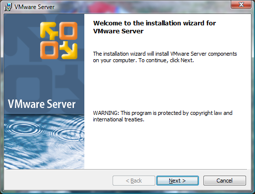 VMware Server installeren.