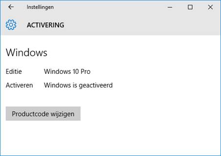 Windows 10 wordt automatisch geactiveerd